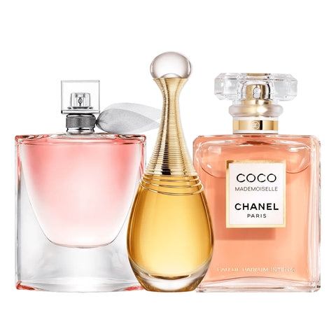 3 Parfüms zu Fabrikpreise (100ml) - La Vie est Belle, J'adore Dior, Coco Mademoiselle