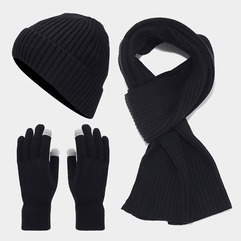 Unisex Herbst-Accessoire-Set aus Wolle - MERINO