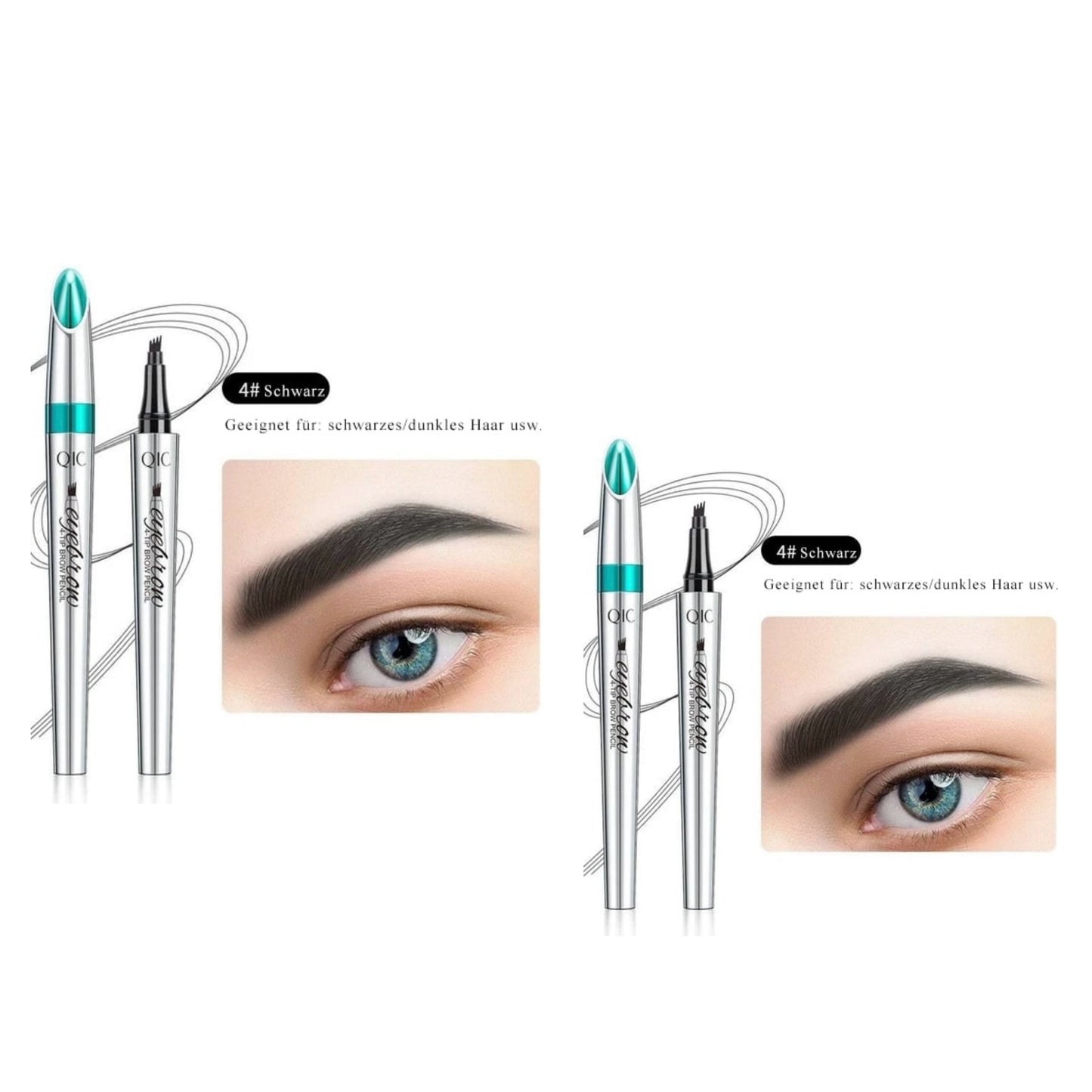 🔥Kaufen Sie 1, erhalten Sie 1 kostenlos🔥 -Wasserdichter 3D Augenbrauenstift mit 4 Gabelspitzen