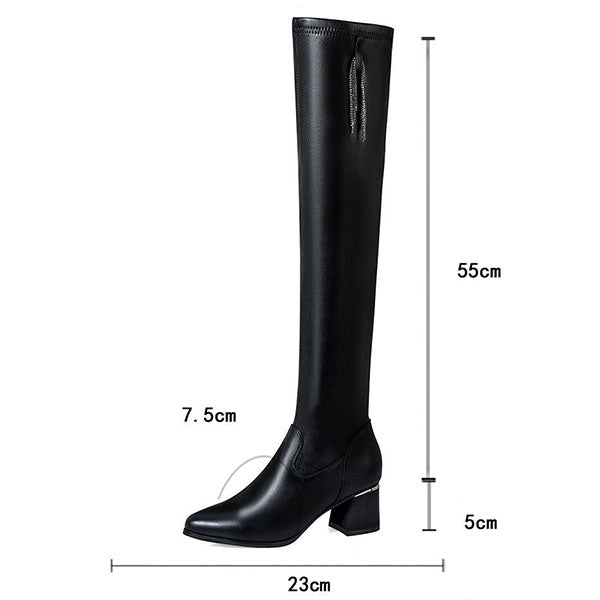 40 % RABATT✨Herbst-Winter-Serie✨warme Lederstiefel für Damen✨Schlank aussehen