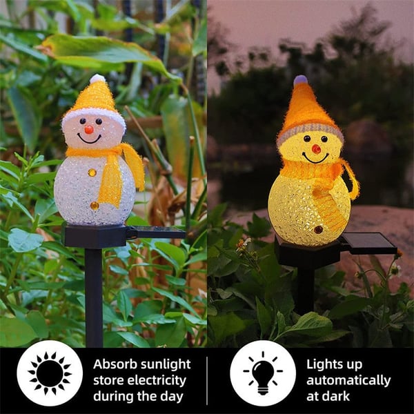 Weihnachtsverkauf – Wasserdichte Solar-Schneemannlampe