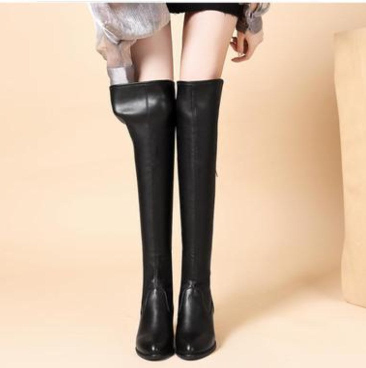 40 % RABATT✨Herbst-Winter-Serie✨warme Lederstiefel für Damen✨Schlank aussehen