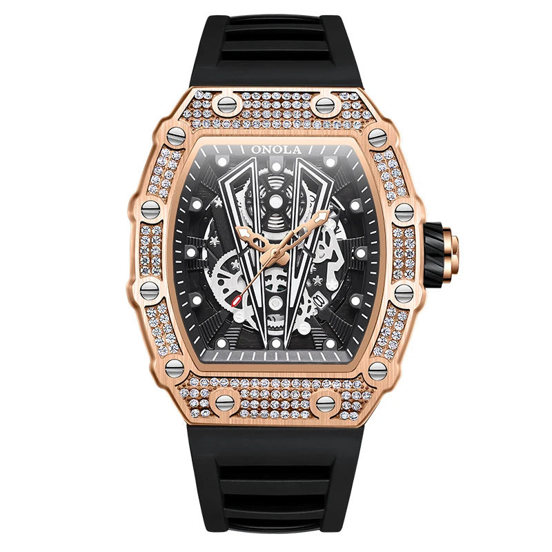 ONOLA Watch Quartz "Venom" V-Series Diamond Bezel