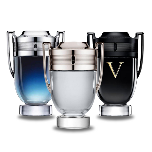 3 Parfüms zu Fabrikpreise (100ml) - Invictus Legend de Paco Rabanne, Invictus de Paco Rabanne, Invictus Victory Elixir de Paco Rabanne